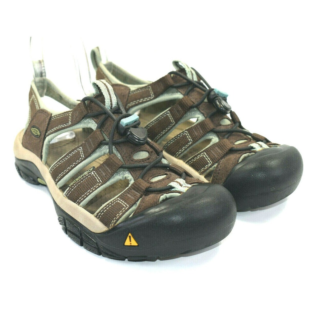Keen Newport H2 Women's Brown and Capri Blue Waterproof Hiking Sandals Sz‎ 7.5 M